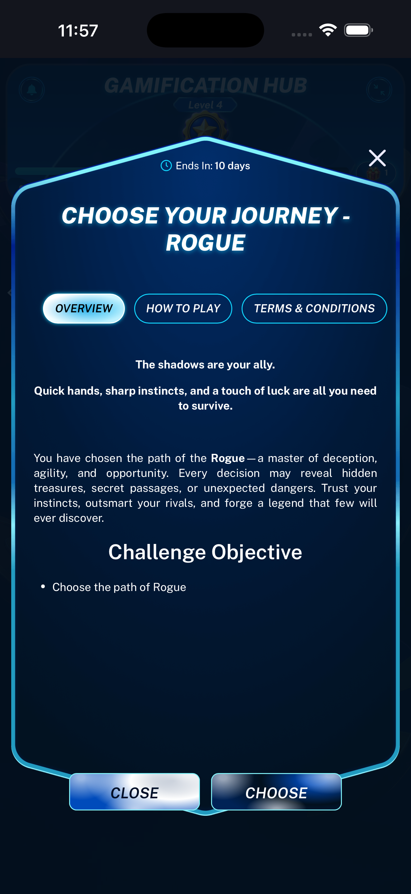 Journey path choice preview displayed on a mobile phone